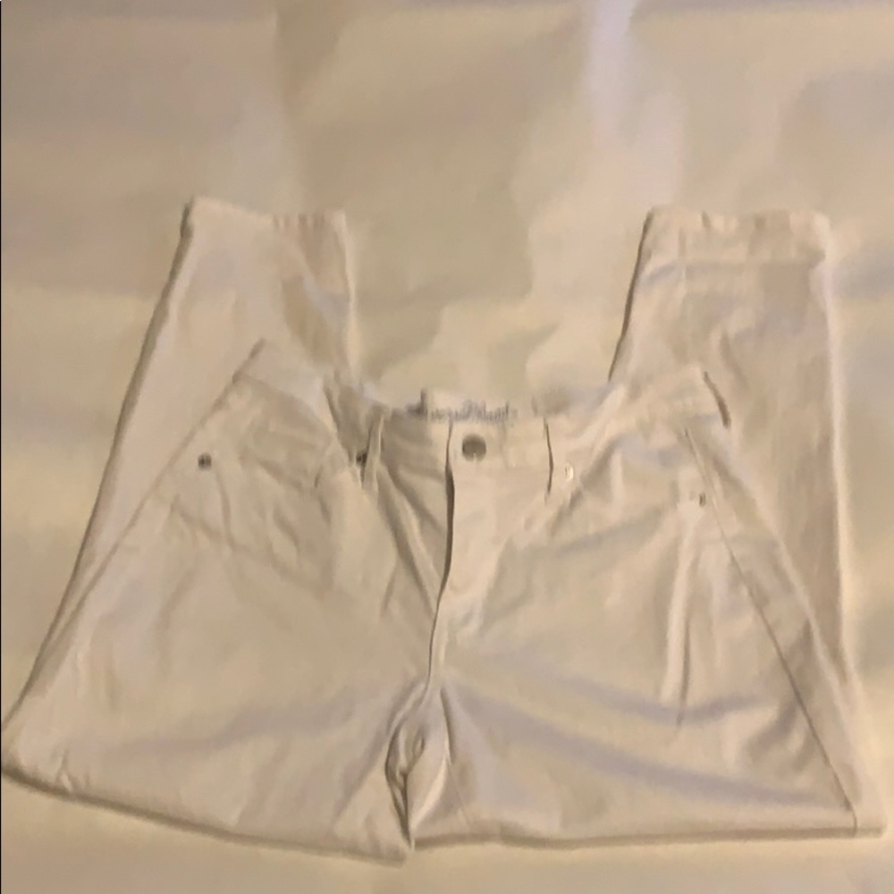 White Mid Rise Skinny
